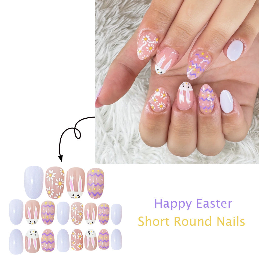 No.ET40 Cute Easter Egg Fingernails Patch 24pcs/Set