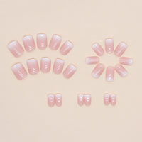 No.F24 Pink Sweet Fingernails Patch 24pcs/Set