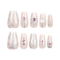 No.F176 Stars&Moon Fingernails Patch 24pcs/Set