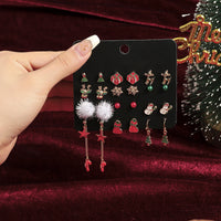 No.JR13 12 pairs/set Christmas Earrings Set