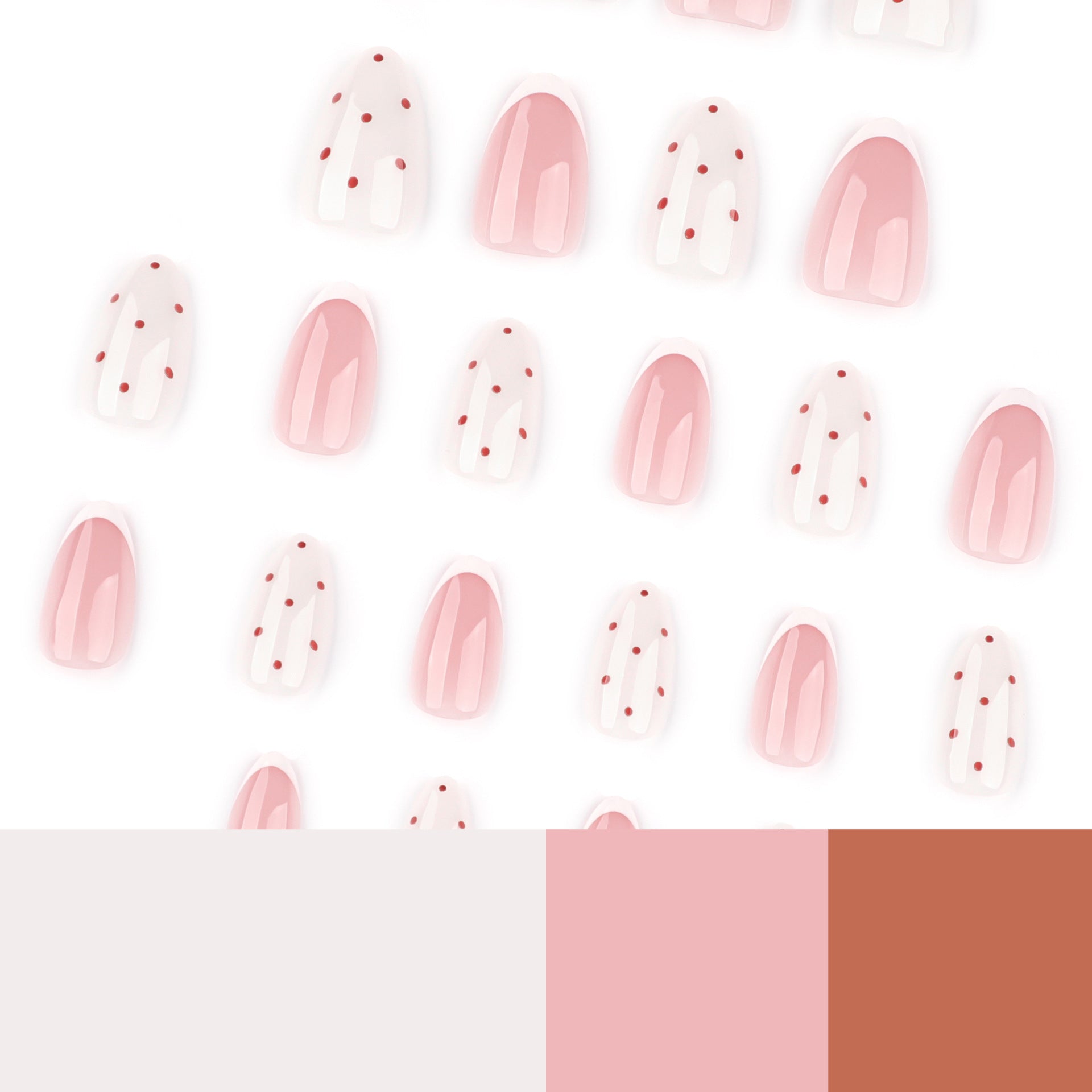 No.F707 Polka Dots Fingernails Patch 24pcs/Set