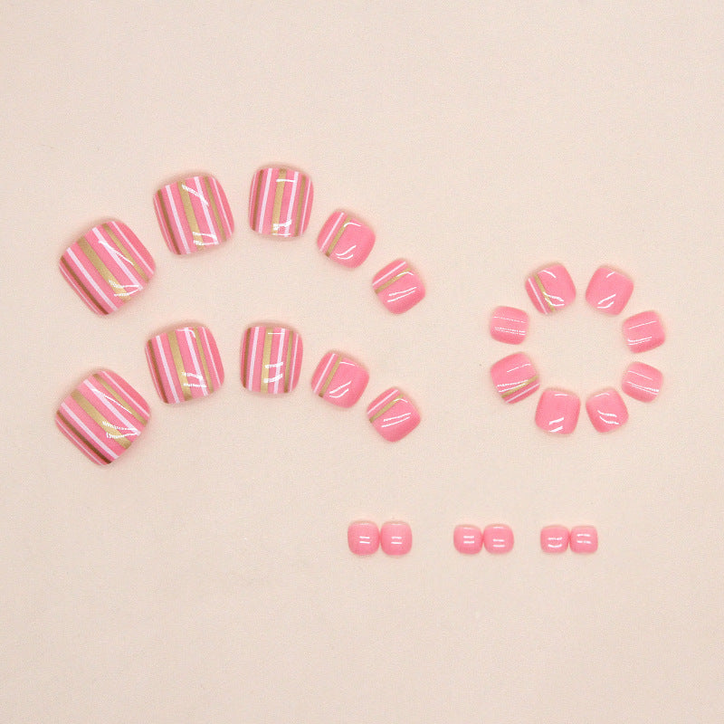 No.240 Cute Line Toenails Patch 24pcs/Set