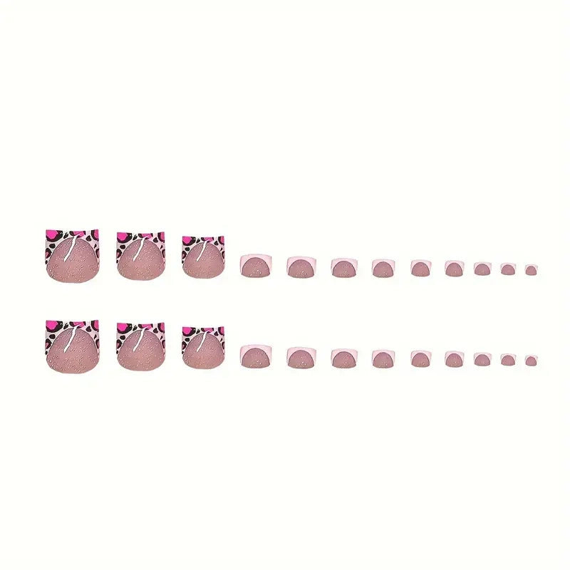 No.PSN8 Leopard Hand & Toe Pair Set-48pcs