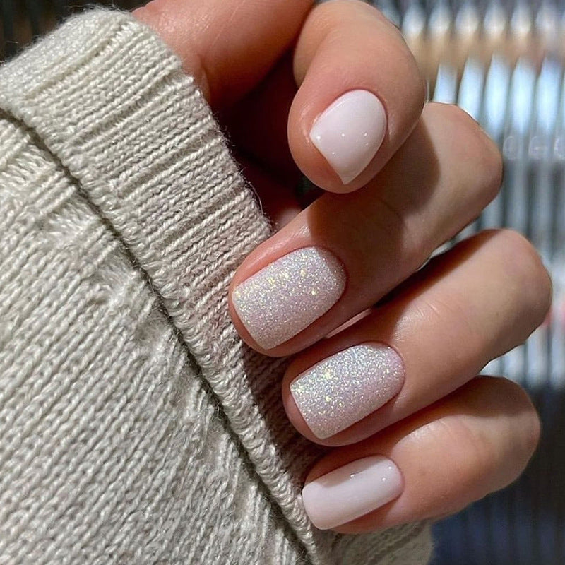 No.F388 Pink Fingernails Patch 24pcs/Set