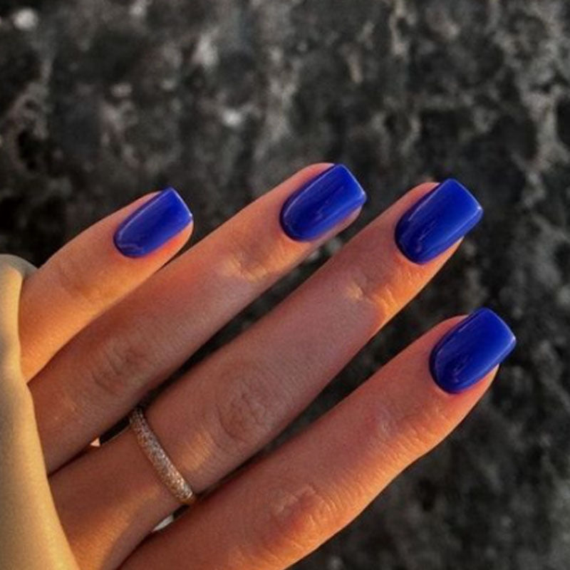 No.F361 Blue Fingernails Patch 24pcs/Set