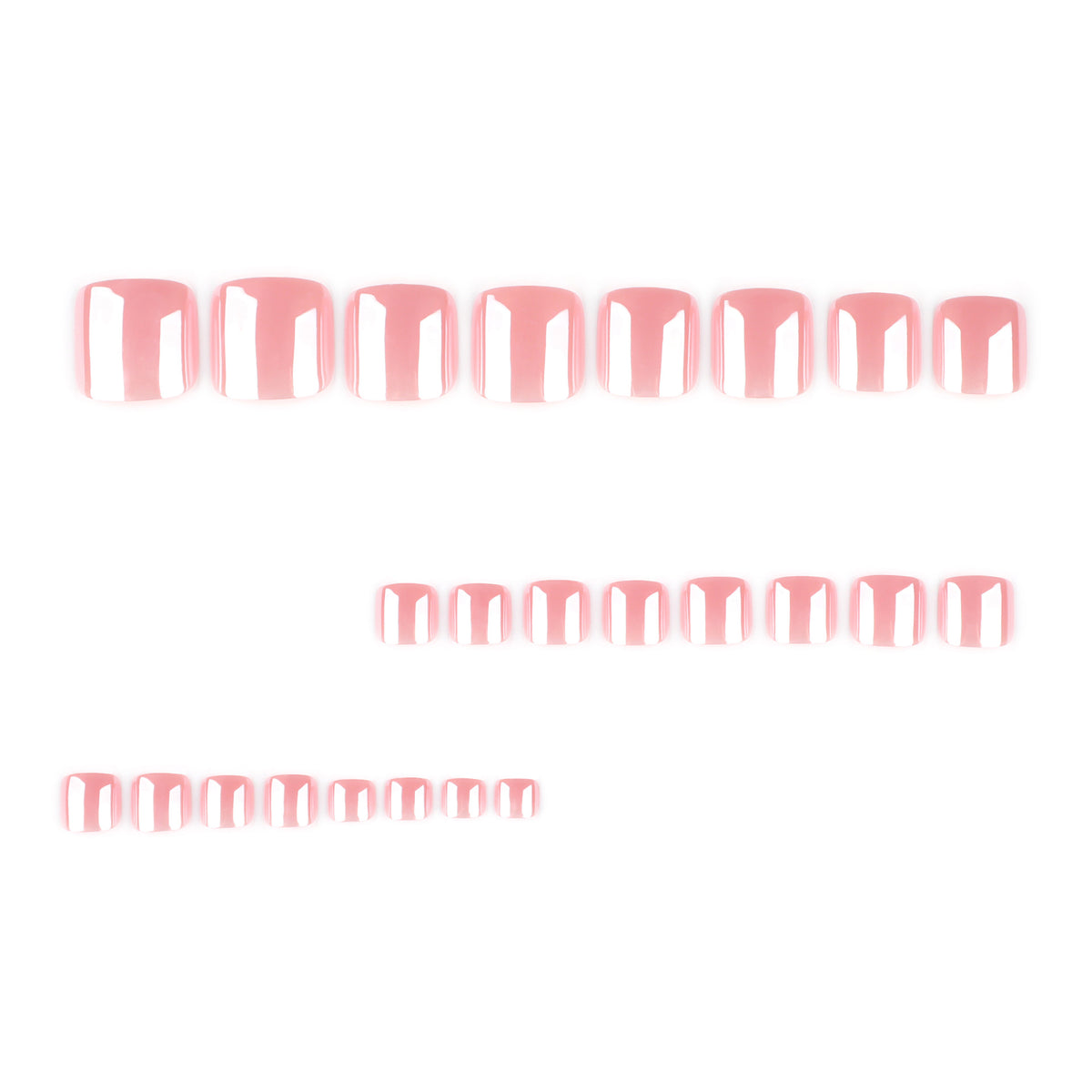No.684 Nude Pink Toenails Patch 24pcs/Set
