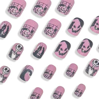 No.AW94 Halloween Pink Fingernails Patch 24pcs/Set