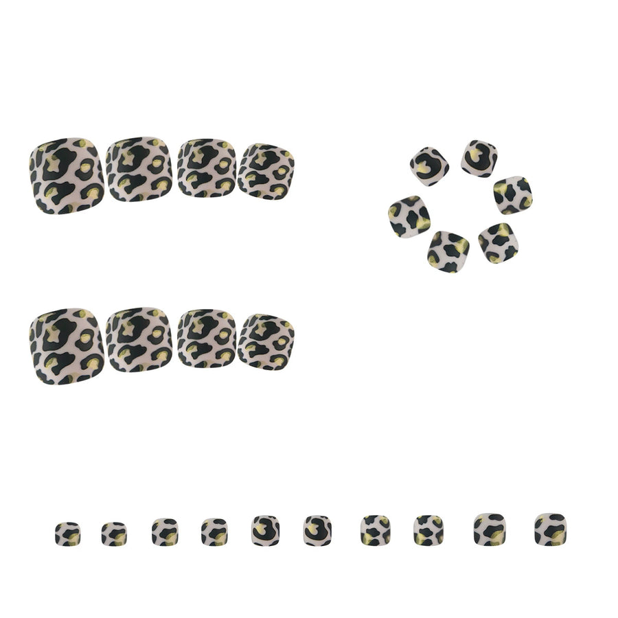 No.439 Leopard Toenails Patch 24pcs/Set