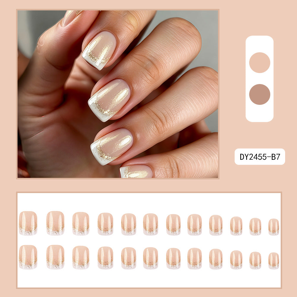 No.F718 Simple Fingernails Patch 24pcs/Set