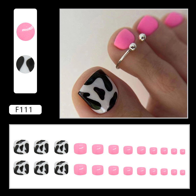 No.233 Pink Sweet Toenails Patch 24pcs/Set