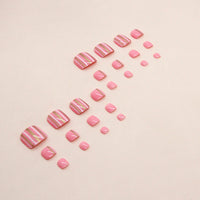 No.240 Cute Line Toenails Patch 24pcs/Set