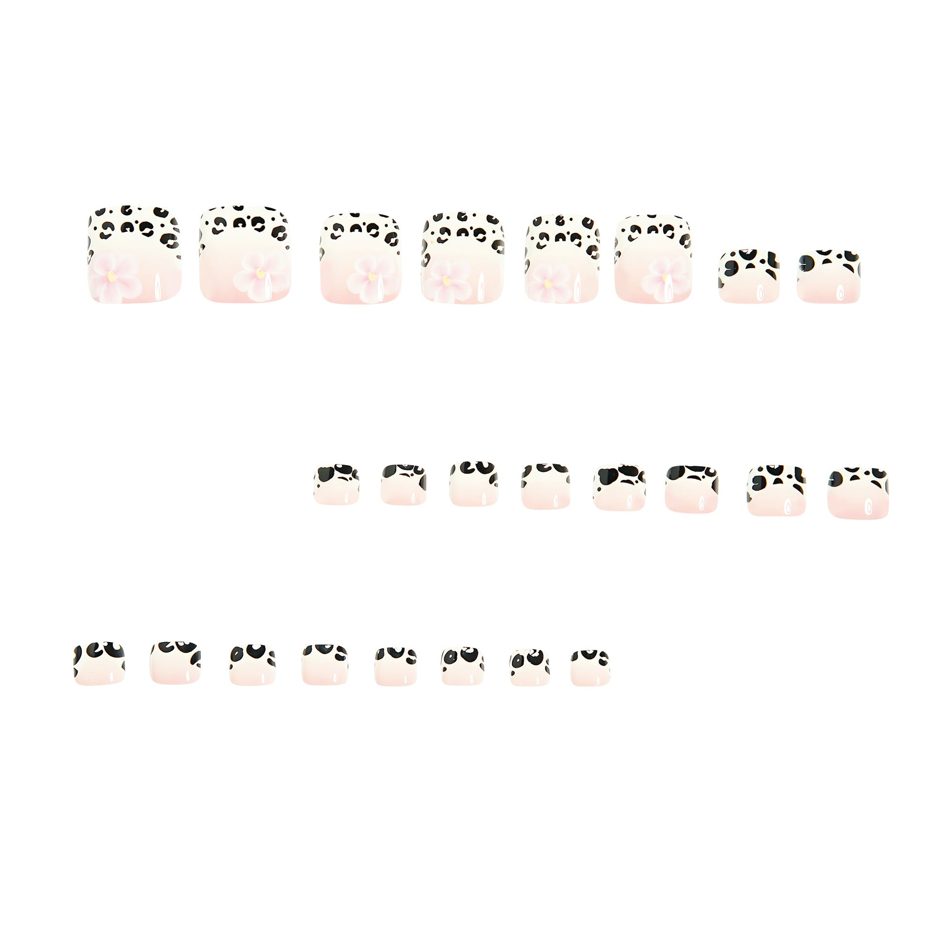No.740 Leopard Print Toenails Patch 24pcs/Set