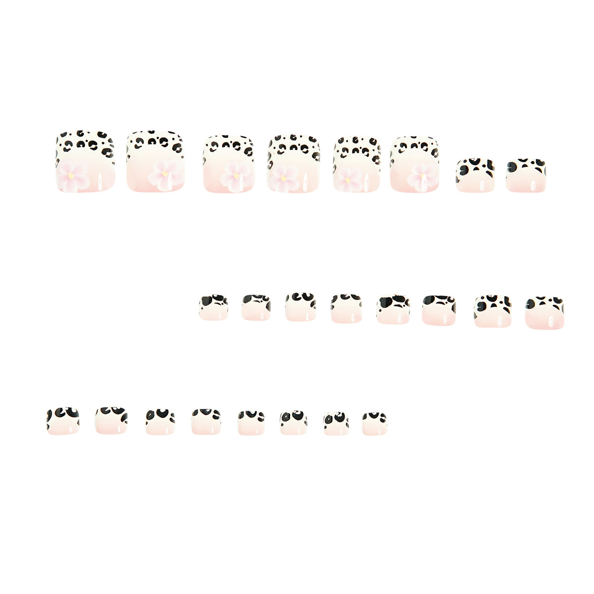 No.740 Leopard Print Toenails Patch 24pcs/Set