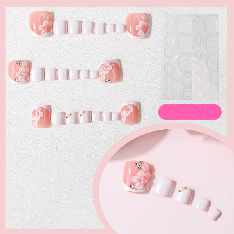No.793 Flower Toenails Patch 24pcs/Set
