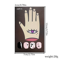 No.AW42 Halloween Cute Fingernails Patch 24pcs/Set