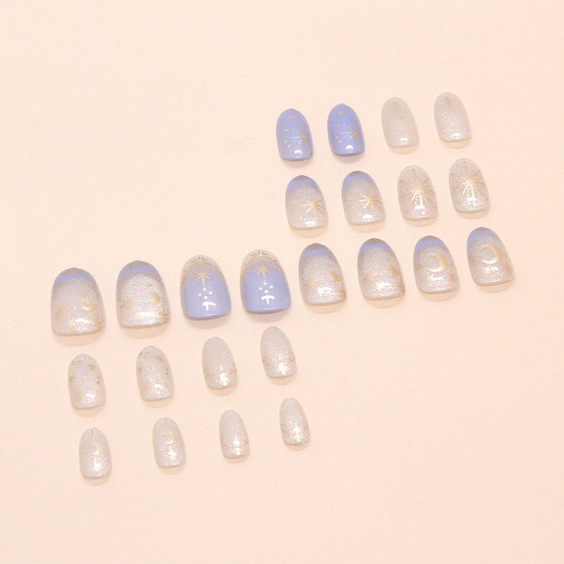 No.F535 Star Cat's Eye Fingernails Patch 24pcs/Set