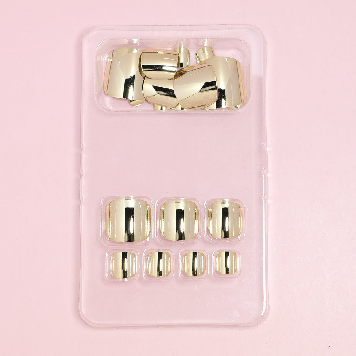 No.782 Light Gold Toenails Patch 24pcs/Set