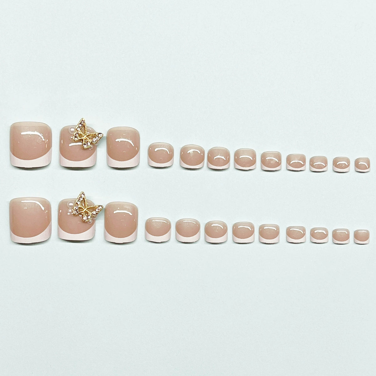 No.427 Butterfly Toenails Patch 24pcs/Set