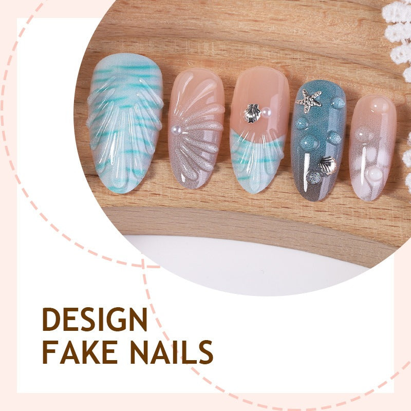 No.BH59 Beach Fingernails Patch 24pcs/Set