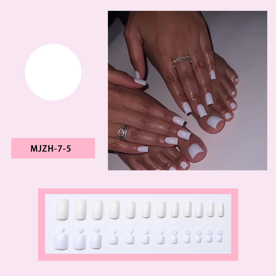 No.PSN176 White Hand & Toe Pair Set-48pcs