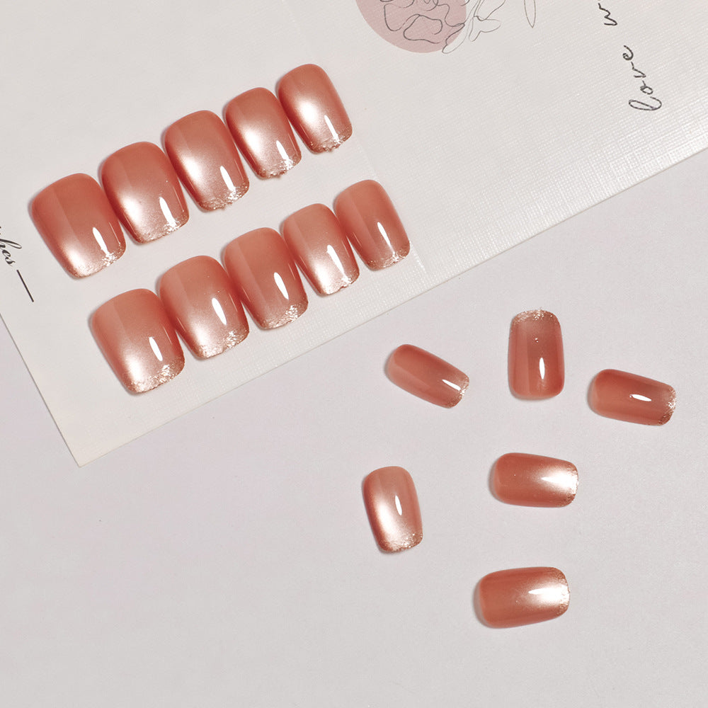 No.F734  Fashion Cat's Eye Fingernails Patch 24pcs/Set