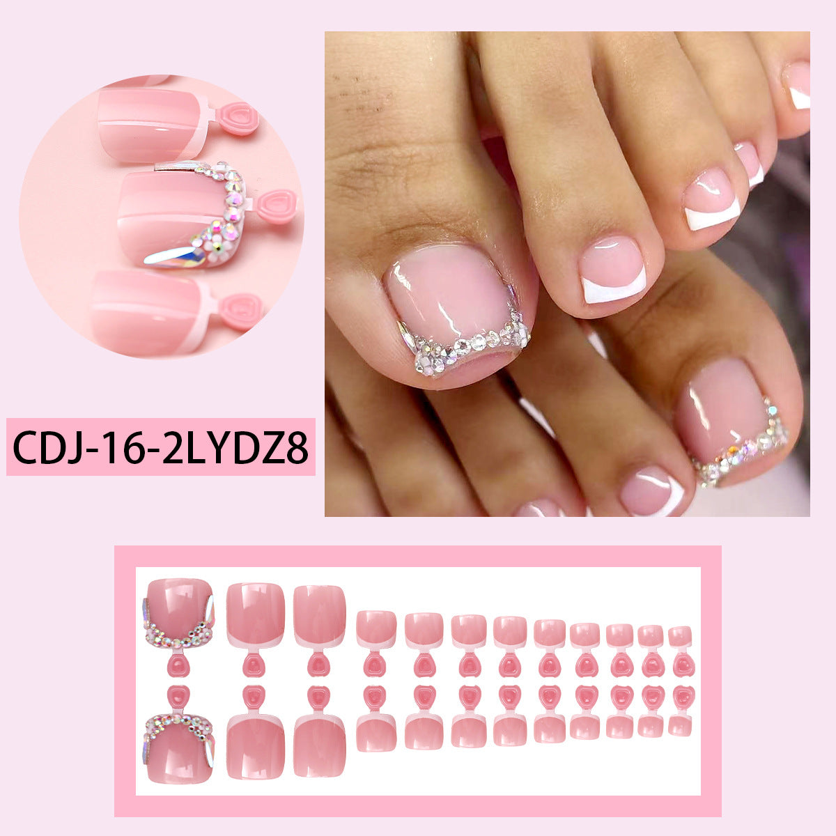 No.791 Flash Toenails Patch 24pcs/Set