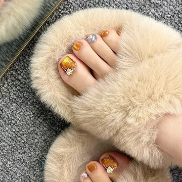 No.603 Summer  Cat's Eye Toenails Patch 24pcs/Set