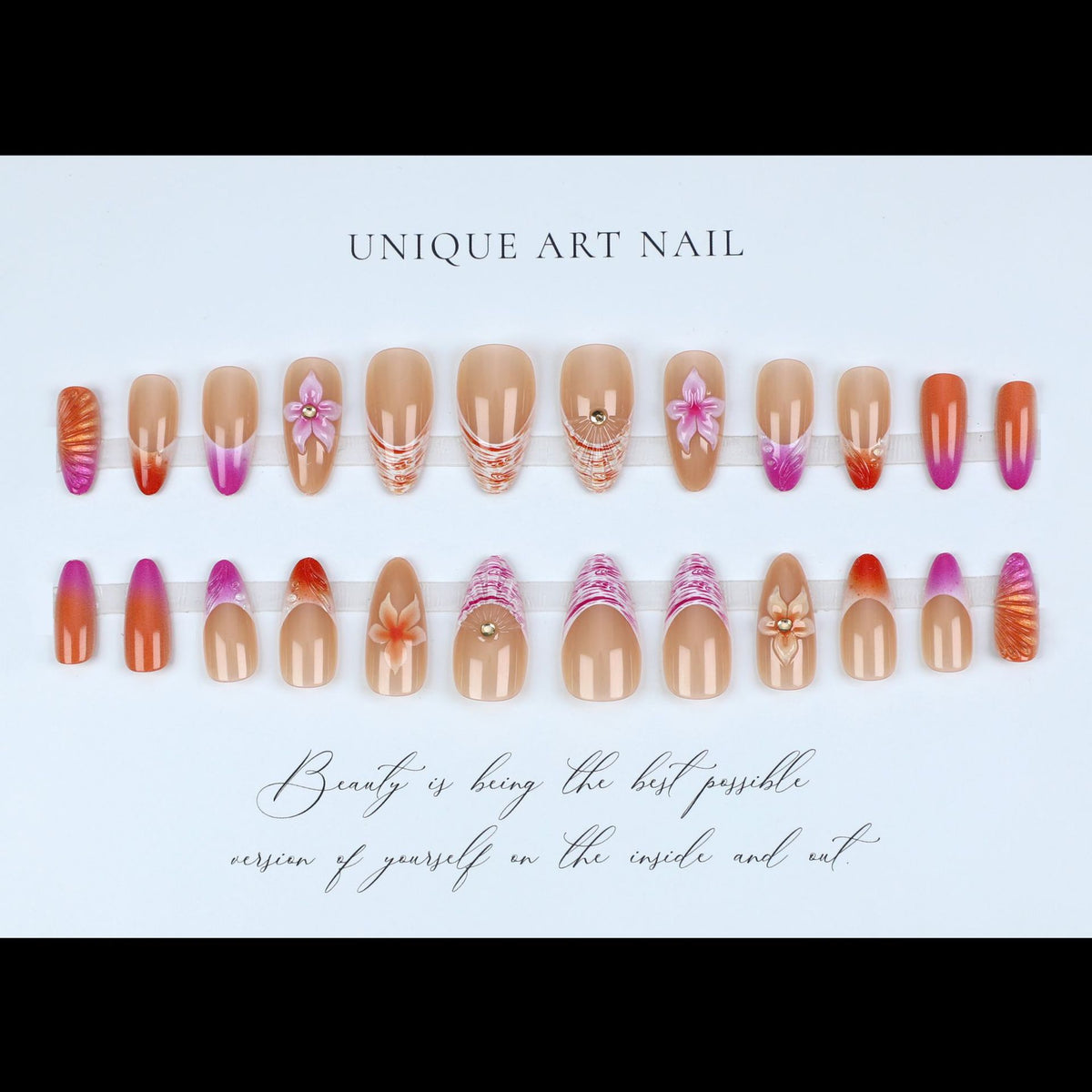 No.F483 Summer Ocean Fingernails Patch 24pcs/Set