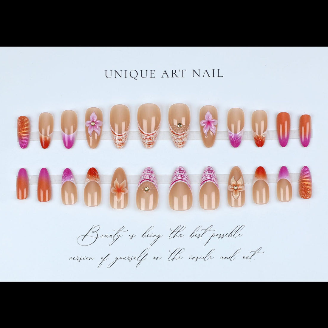 No.F483 Summer Ocean Fingernails Patch 24pcs/Set