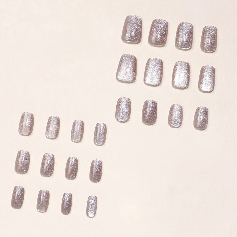 No.F67 Flash Cat's Eye Fingernails Patch 24pcs/Set