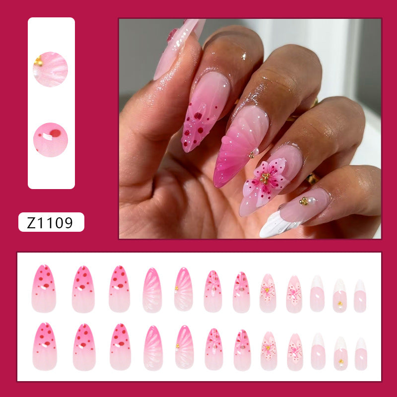 No.F448 Ice Stripes Fingernails Patch 24pcs/Set