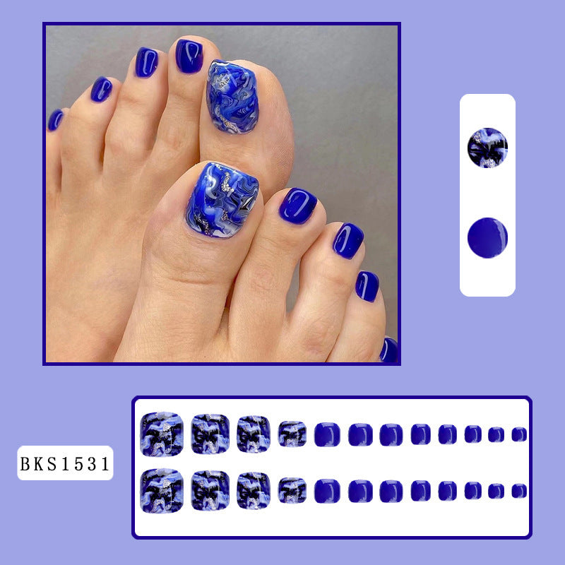 No.316 Blue Toenails Patch 24pcs/Set