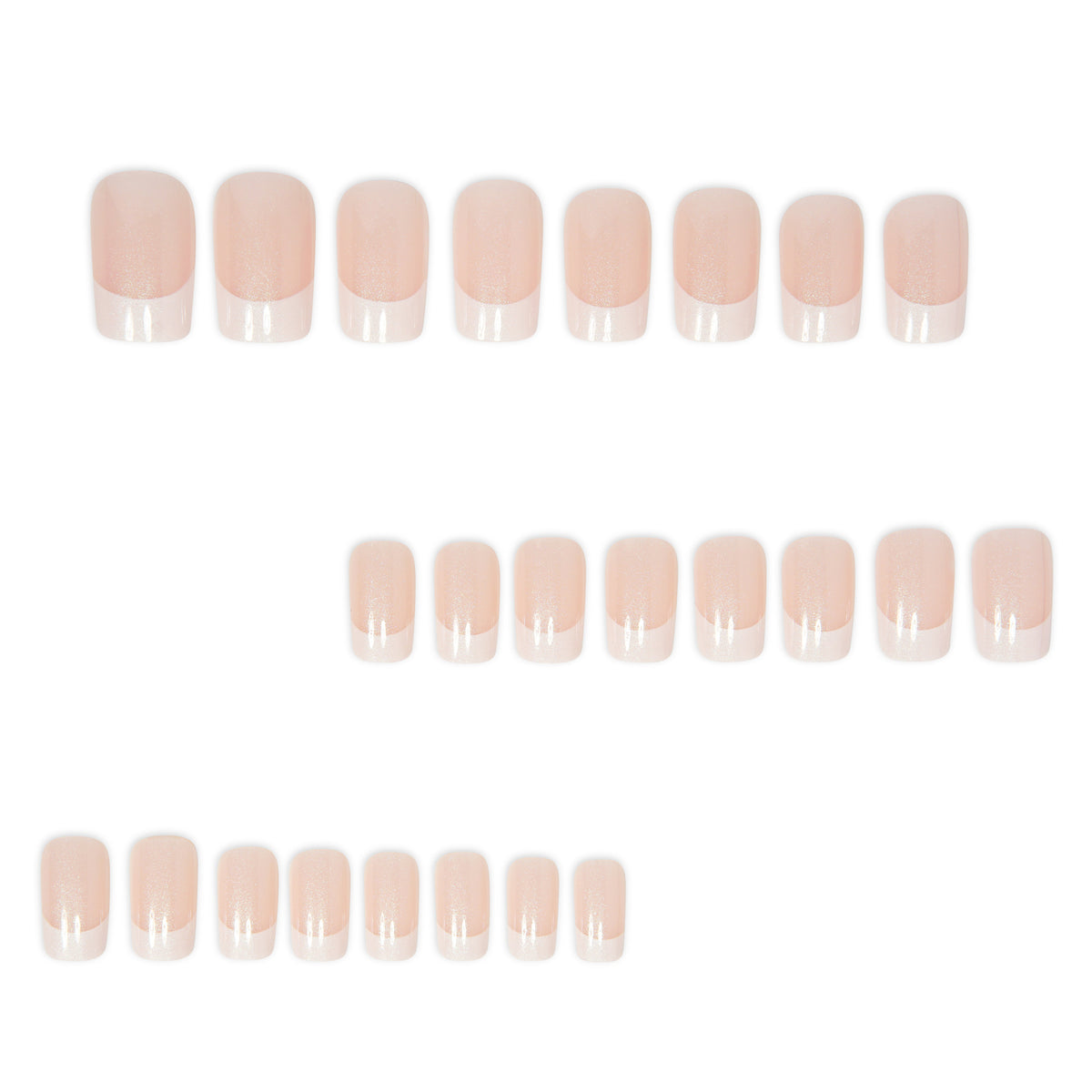 No.F779 Pink Fingernails Patch 24pcs/Set