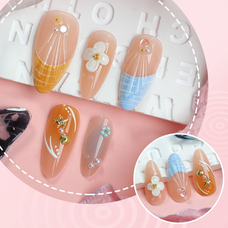 No.BH38 Beach Fingernails Patch 30pcs/Set