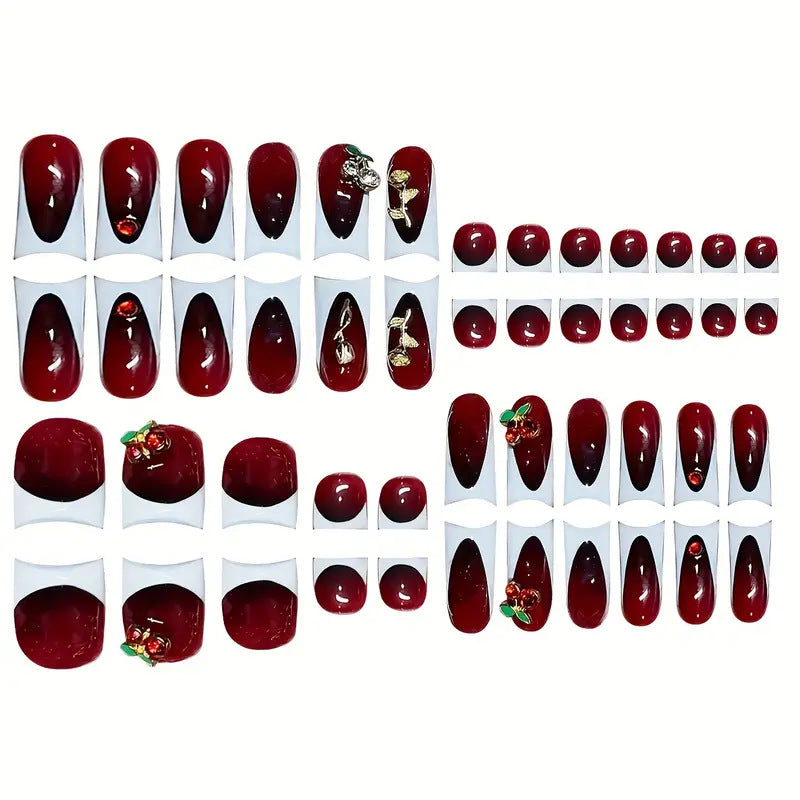 No.PSN160 Cherry Hand & Toe Pair Set-48pcs