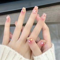 No.F217 Flower Fingernails Patch 24pcs/Set