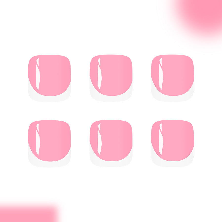 No.630 Pink Toenails Patch 24pcs/Set