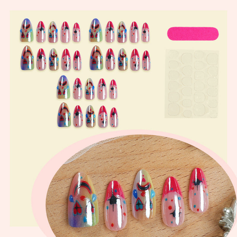 No.AW166 Halloween Cool Clown Fingernails Patch 24pcs/Set