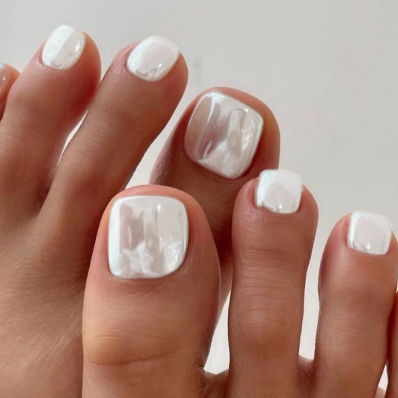 No.768 White Toenails Patch 24pcs/Set