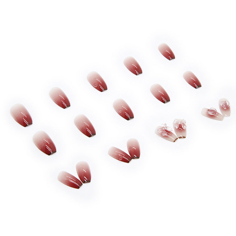 No.F9 Gradient Color Fingernails Patch 24pcs/Set