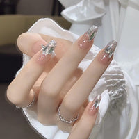 No.F222 Rhinestones Fingernails Patch 24pcs/Set