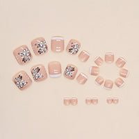 No.184 Ink Ftyle Flower Toenails Patch 24pcs/Set