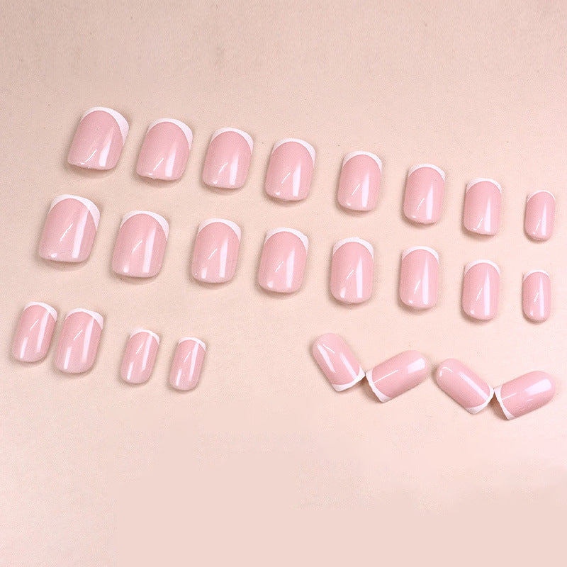 No.F17 Pink Cute Fingernails Patch 24pcs/Set