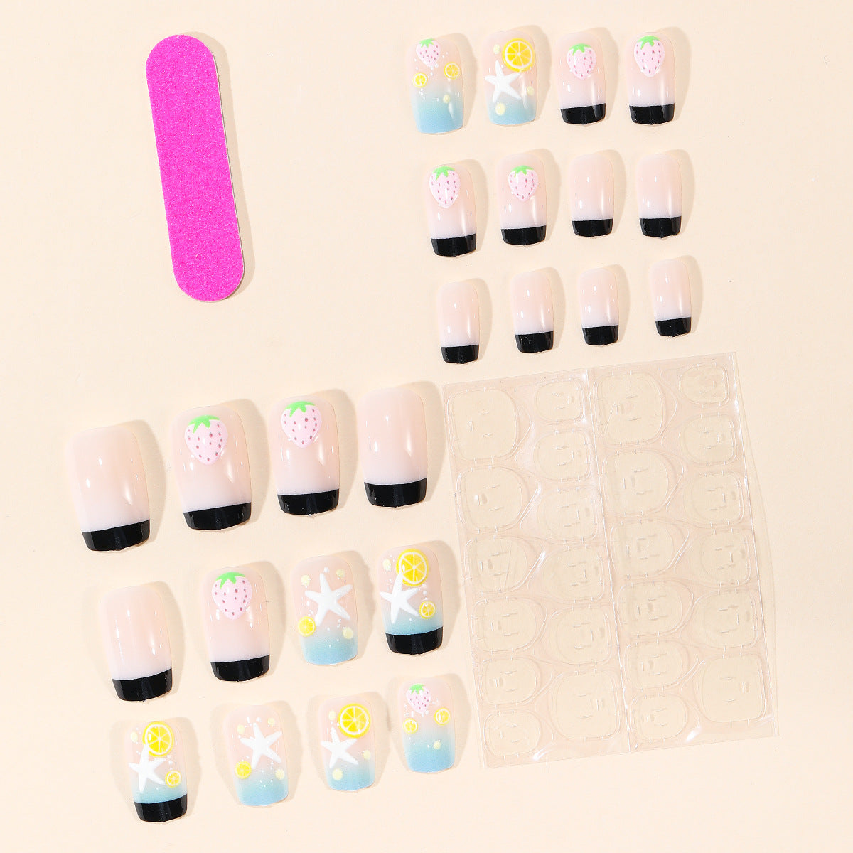 No.BH20 Starfish Fingernails Patch 24pcs/Set