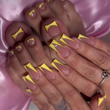 No.PSN90 Yellow Hand & Toe Pair Set-48pcs