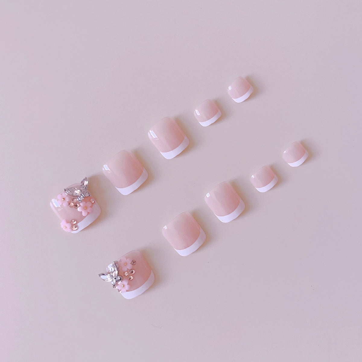 No.420 Sweet FlowersToenails Patch 24pcs/Set