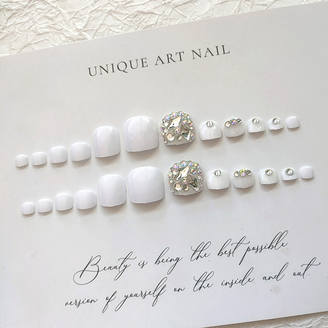 No.487 Full Diamond Toenails Patch 24pcs/Set