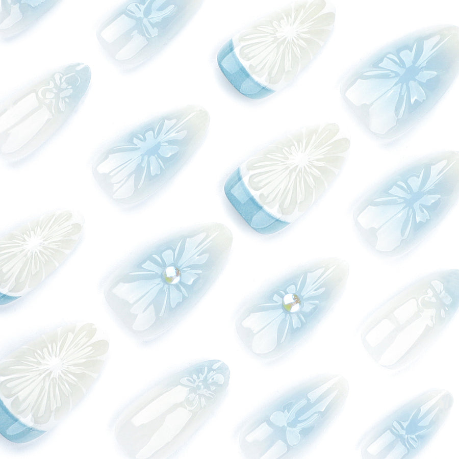 No.F401 3D Lemon Fingernails Patch 24pcs/Set