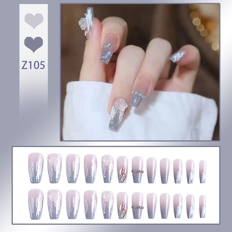 No.F147 Butterfly Sweet Fingernails Patch 24pcs/Set