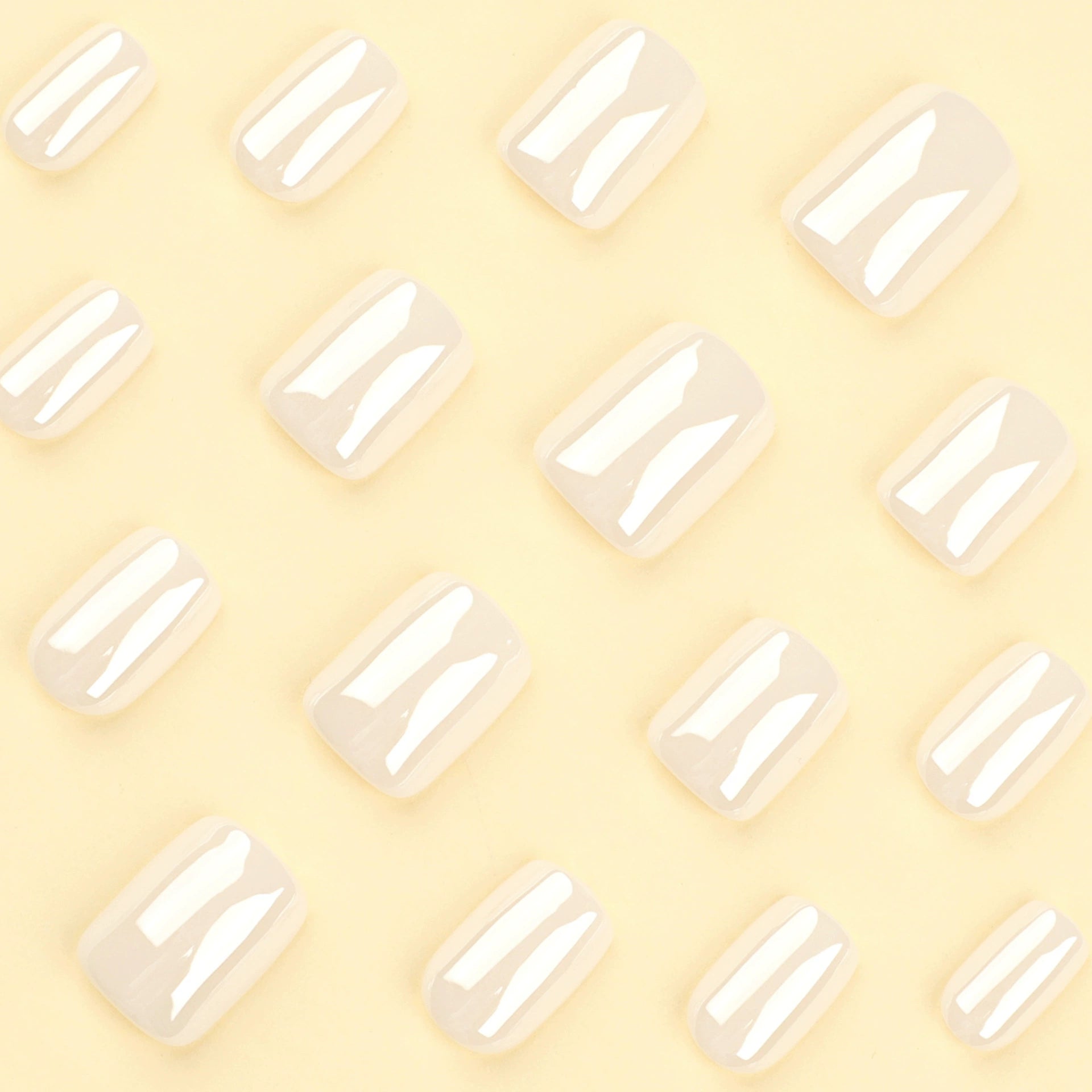 No.F318 White Fingernails Patch 24pcs/Set